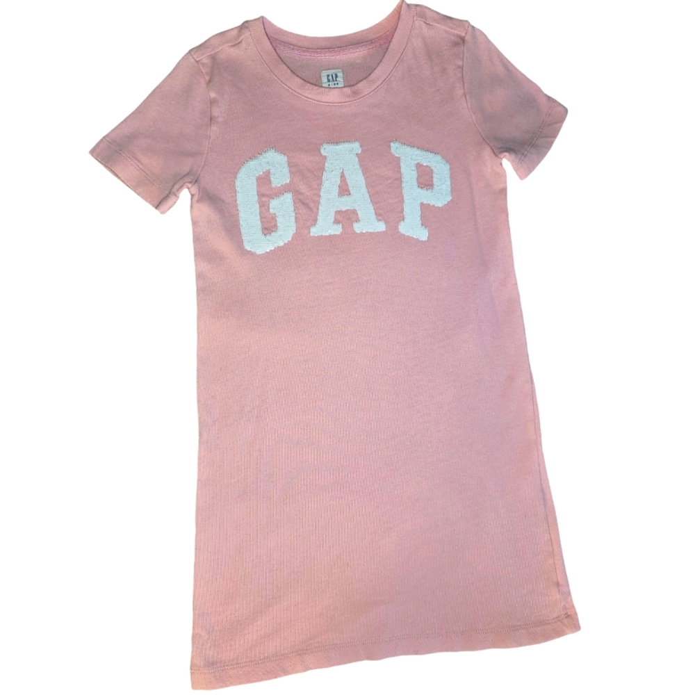 EUC | GAP KIDS Girl's Dress |  Embellished Sequin GAP Flippy Logo | Size: M